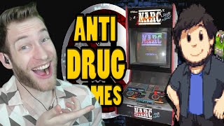 THE FAMOUS MEME!!! Reacting to Anti Drug Games - JonTron