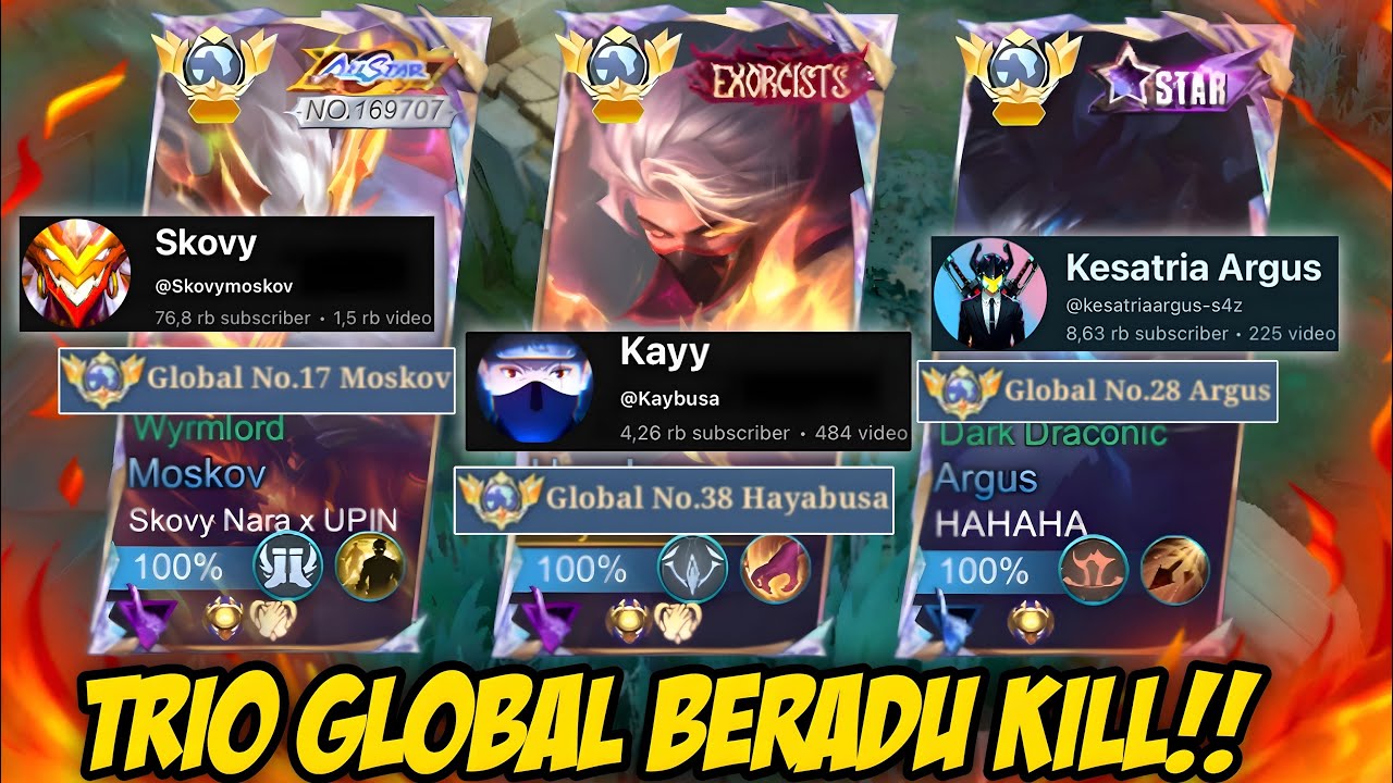 😱TRIO YOUTUBER BERSATU DAN BERADU KILL MATCH PEMBANTAIN SIAPAKAH YANG KILL PALING BANYAK