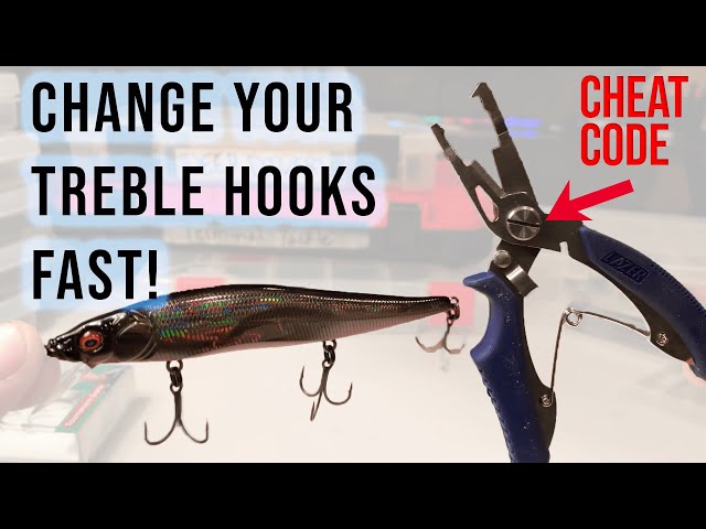 How to Change Treble Hooks with Split Ring Pliers 