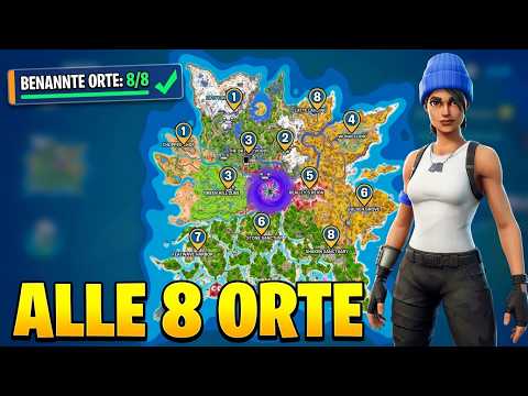 So schließt du Besuche verschiedene benannte Orte EINFACH ab! – Fortnite Guide