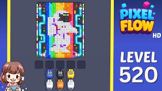 Pixel Flow Level 520 Solution Walkthrough