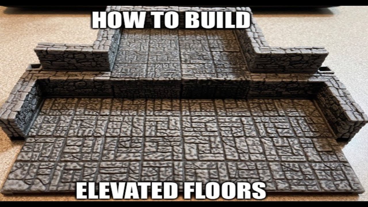 Building Elevated Floors With Warlock Tiles - Wizkids Prepainted Terrain