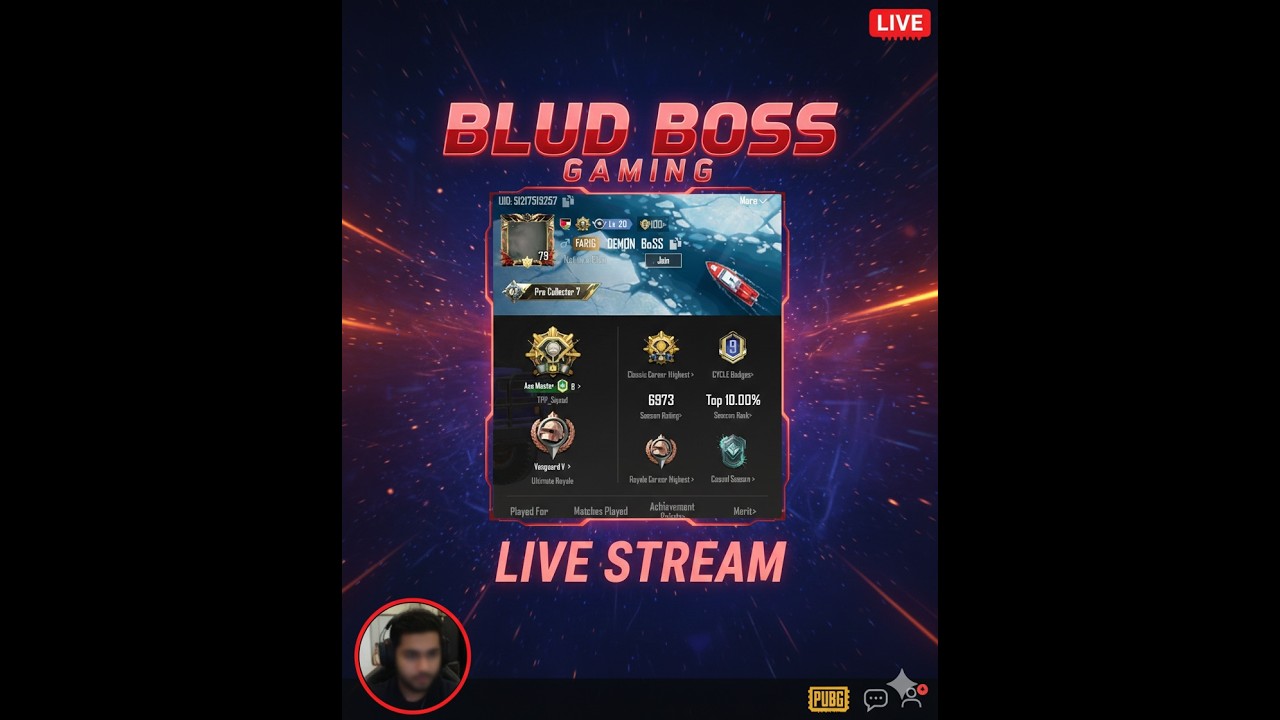 18+🔴Pubg LIVE STREAM |After A long time STREAM l BLUDBossGAMING (Portrait)