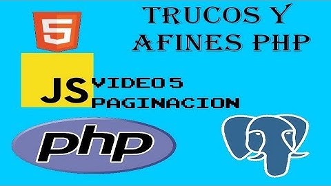 Trucos PHP-Parte 5 Paginacion php-ajax-postgresql-js