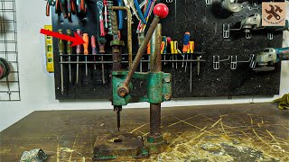 Restoration Broken Vintage Punching Machine