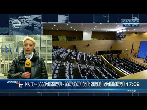 NATO - საქართველო - ზალკალიანის ვიზიტი ბრიუსელში