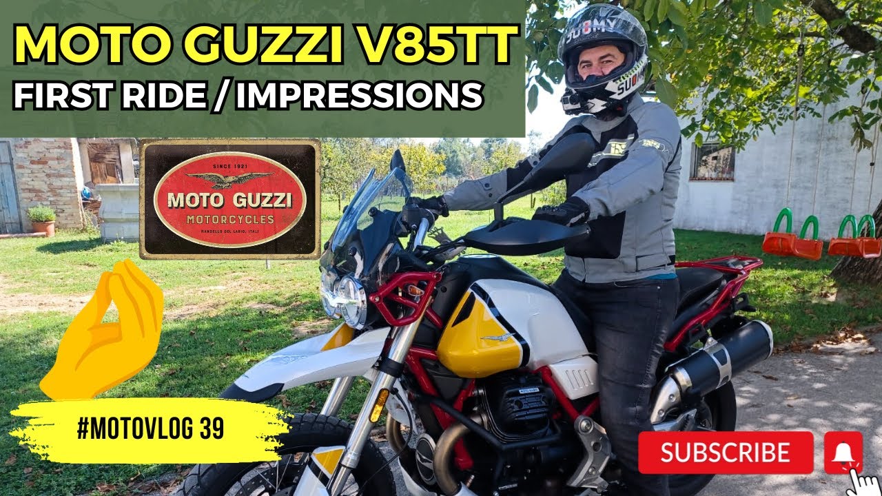 Moto Guzzi V85TT First ride / Review / impressions / #motovlog 39