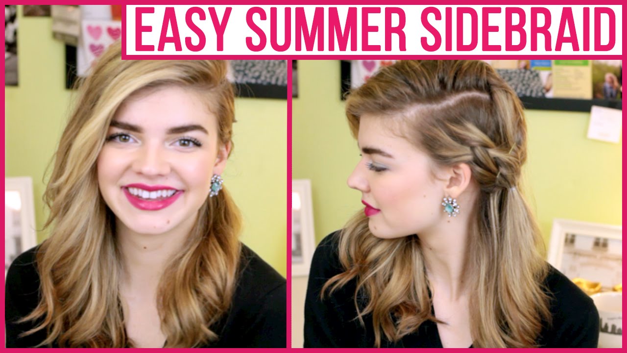 Easy Summer Side Braid Tutorial with Jessica Whitaker - YouTube