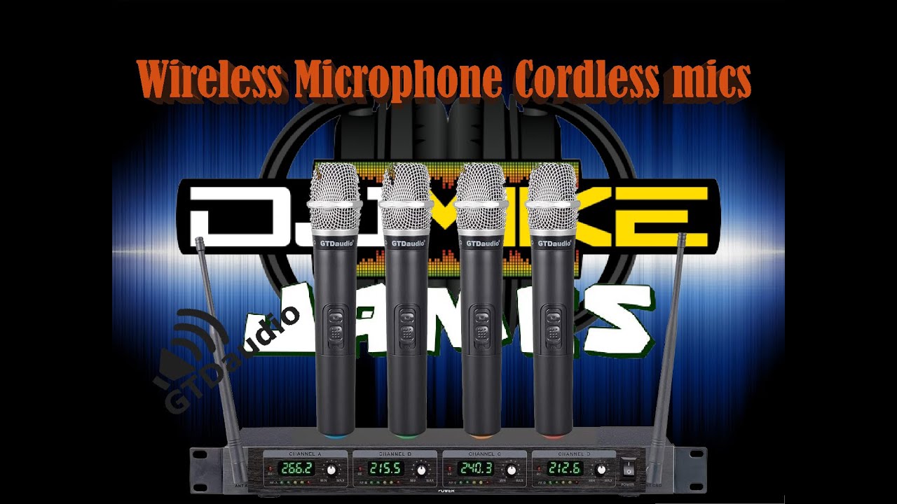 GTD Audio 4 Handheld Wireless Microphone System YouTube