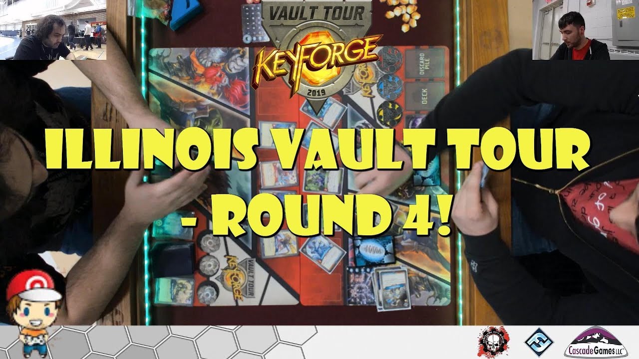 Keyforge Vault Tour (Illinois) – Round 4 (Brobnar, Sanctum, Shadows vs ...