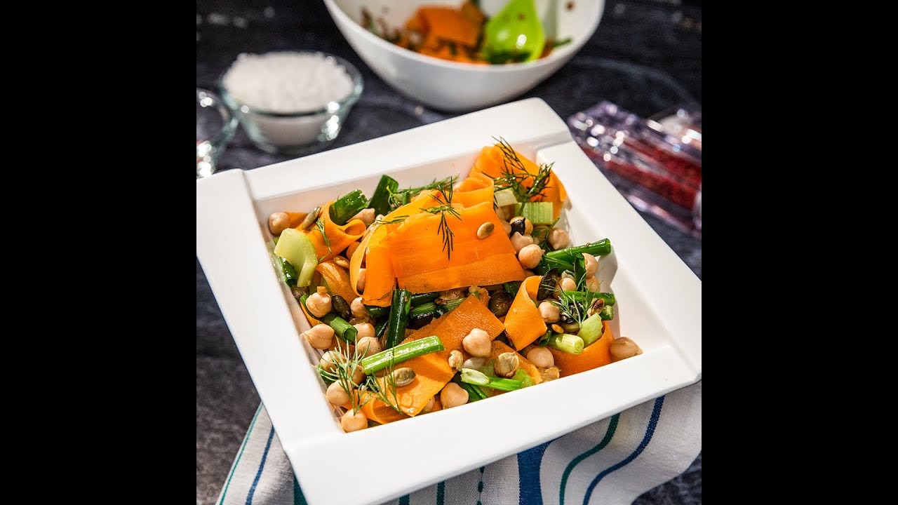 Chickpea and Carrot Salad - YouTube