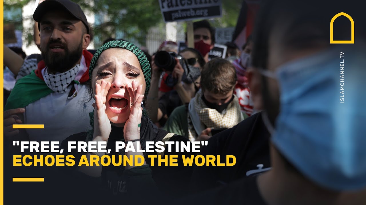 "Free, free, Palestine" echoes around the world