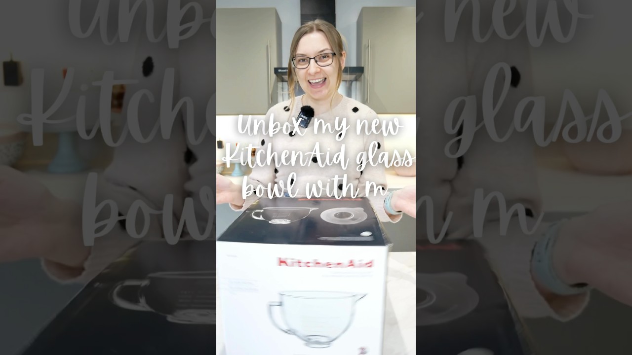 Распакуйте мою новую стеклянную миску KitchenAid вместе со мной! 