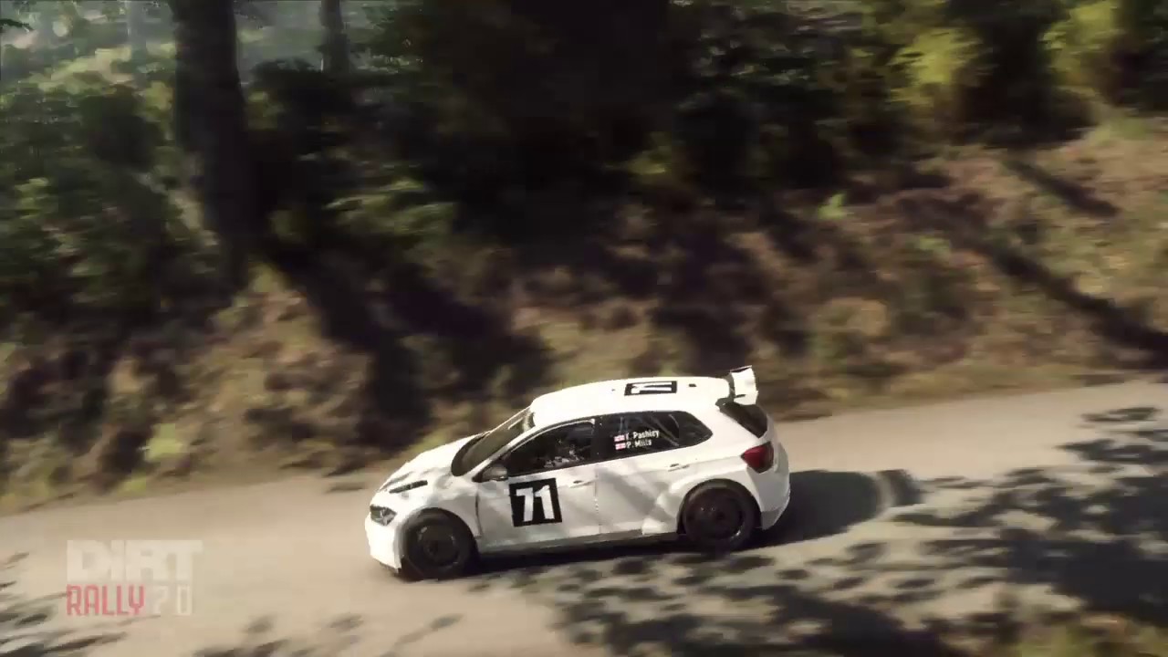 DiRT Rally 2.0 - VW Polo GTI R5 at Germany - Trackside camera replay ...