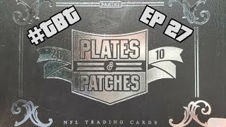 2010 Plates and Patches Football Hobby Box. Throwback Thursday Episode 27