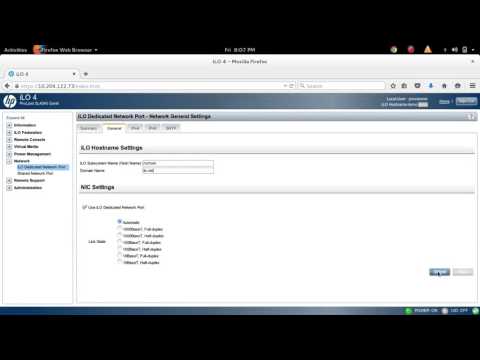How to Change ILO hostname and domain name