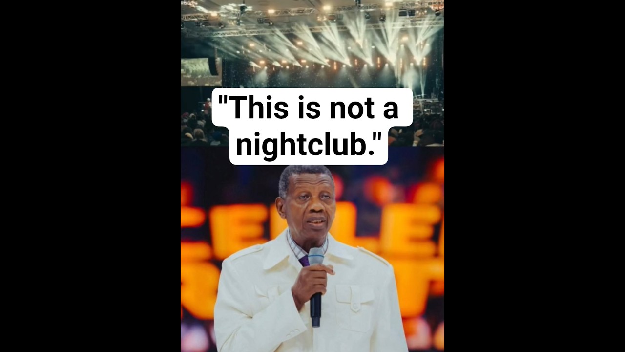 Funny moment as Pastor Adeboye throws shades at the Technical Department Handling Lighting.