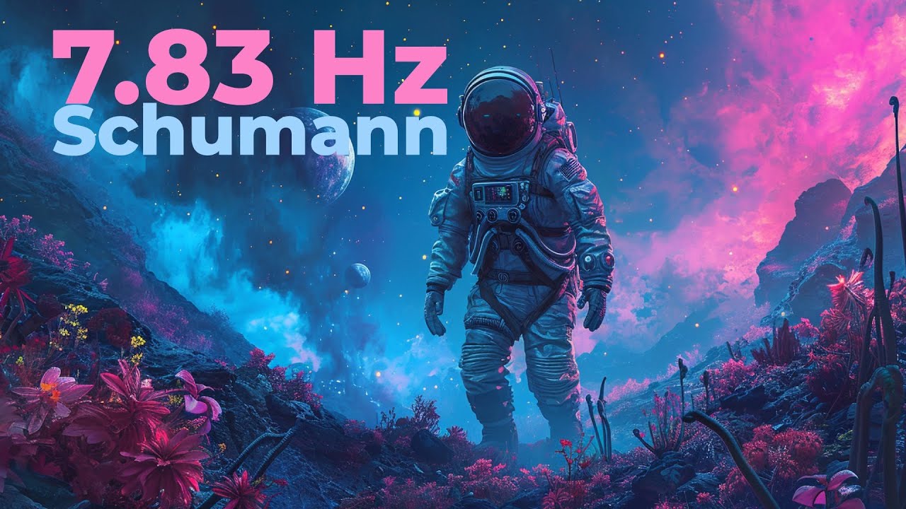 Interstellar 7.83 Hz Schumann Resonance Healing Sleep | Binaural Beats 2h Black Screen @ 13 m