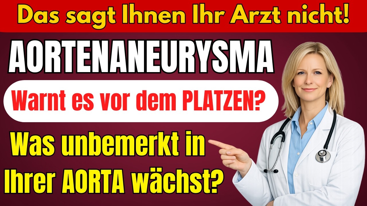 Aortenaneurysma : Warnt es vor dem Platzen? Was unbemerkt in Ihrer AORTA wächst?