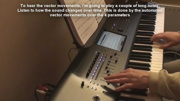 Korg Kronos Vectorial Orchestral Movie Pad Combi