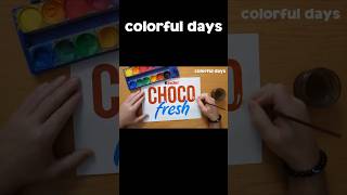 Kinder CHOCO fresh logo painting