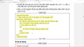 [Python #9 & LuaLaTeX] MỘT SỐ THUẬT TOÁN TÌM SỐ NGUYÊN TỐ - Sàng nguyên tố Eratosthenes - Phần 2
