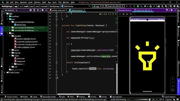 "FLASHLIGHT APP" using android studio and kotlin .... internship task by codsoft