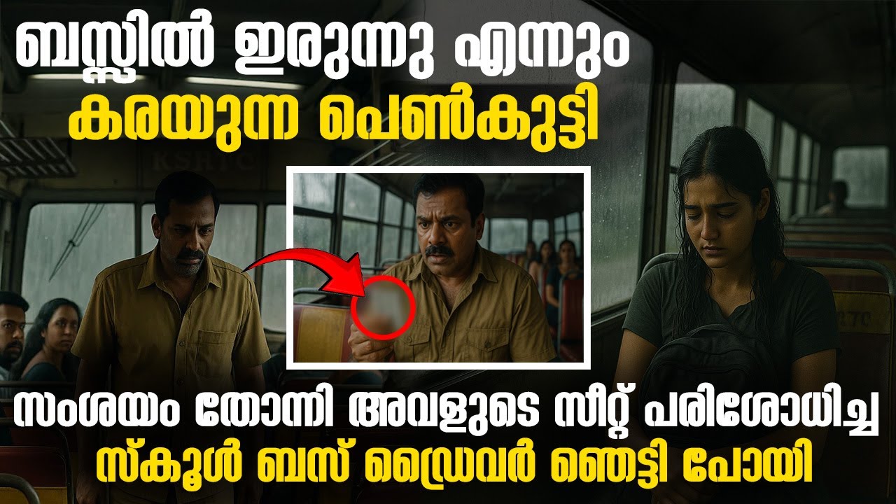 ബസ്സിൽ എന്നും കരയുന്ന പെൺകുട്ടി; ഡ്രൈവർ സീറ്റ് പരിശോധിച്ചു, ഞെട്ടി, രഹസ്യം പുറത്ത്.