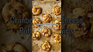 CRANBERRY GOAT CHEESE PUFF PASTRY SWIRLS