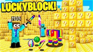 Hele min verden er fyldt med LuckyBlocks.. (DANSK MINECRAFT)