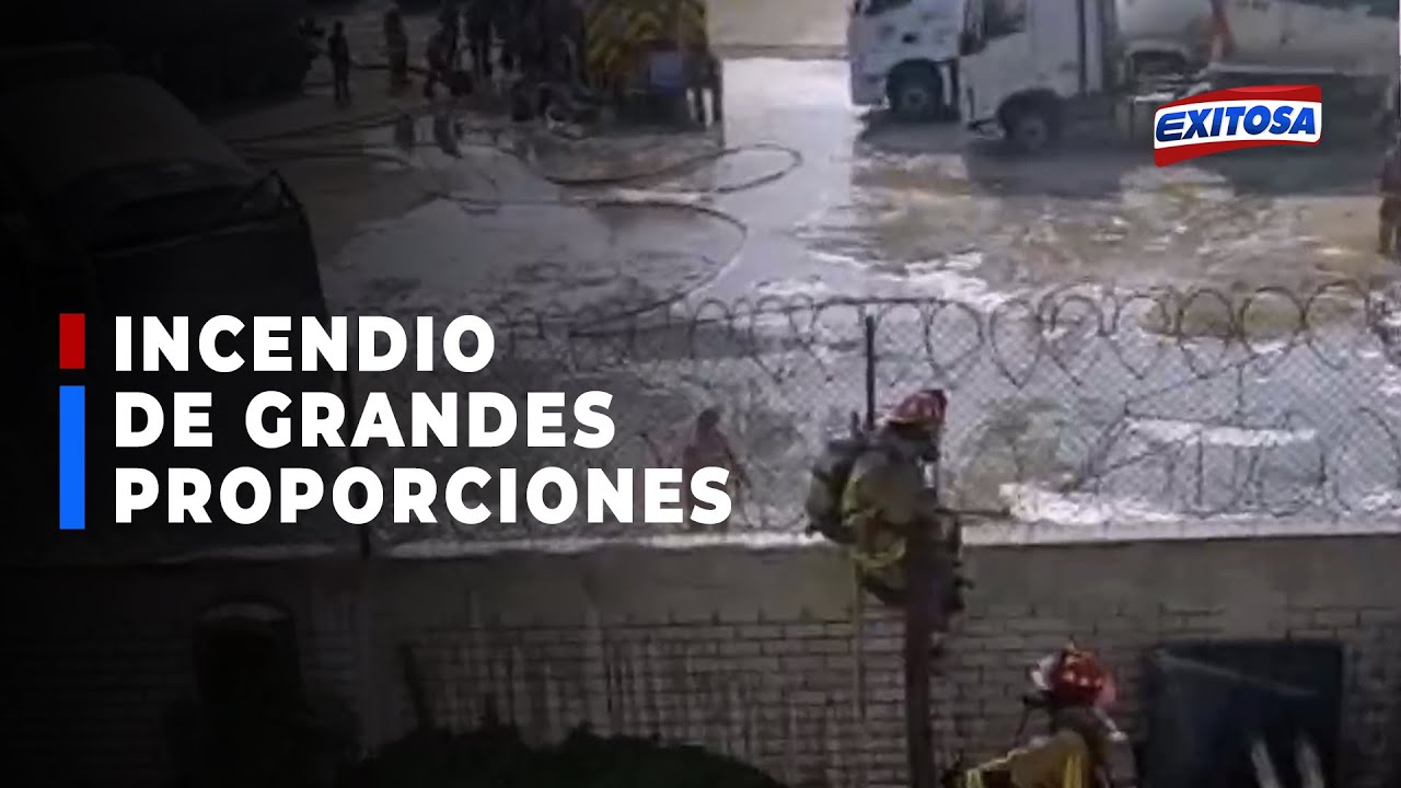🔴🔵SJM: Incendio de grandes proporciones se registra en almacén de Las ...