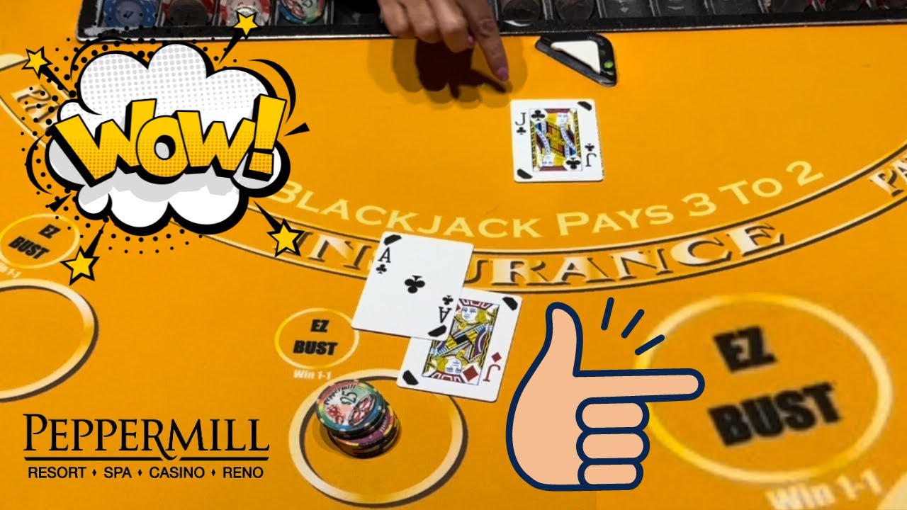 EZ BUST OMG YES! blackjack PeppermillResortSpaCasino YouTube