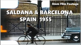 Saldana and Barcelona, Spain 1955 - Barcelona Cathedral - 8mm Film Footage