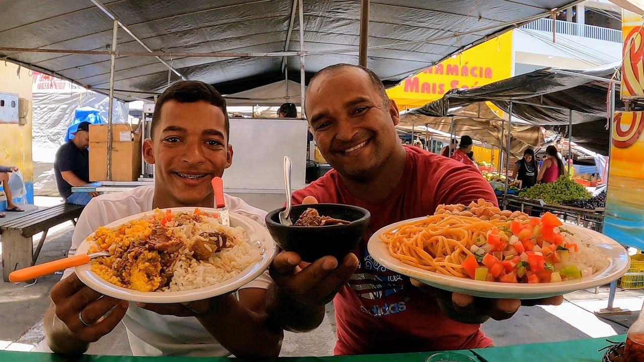 COMIDA DE RUA NA FEIRA LIVRE SÃO AS MELHORES DO NORDESTE