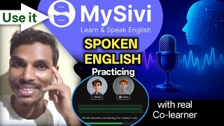 SPOKEN ENGLISH  Practicing with real CO-LEARNER through MySivi Application !  screenshot 1
