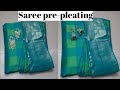 Saree pre-pleating | folding | ironing