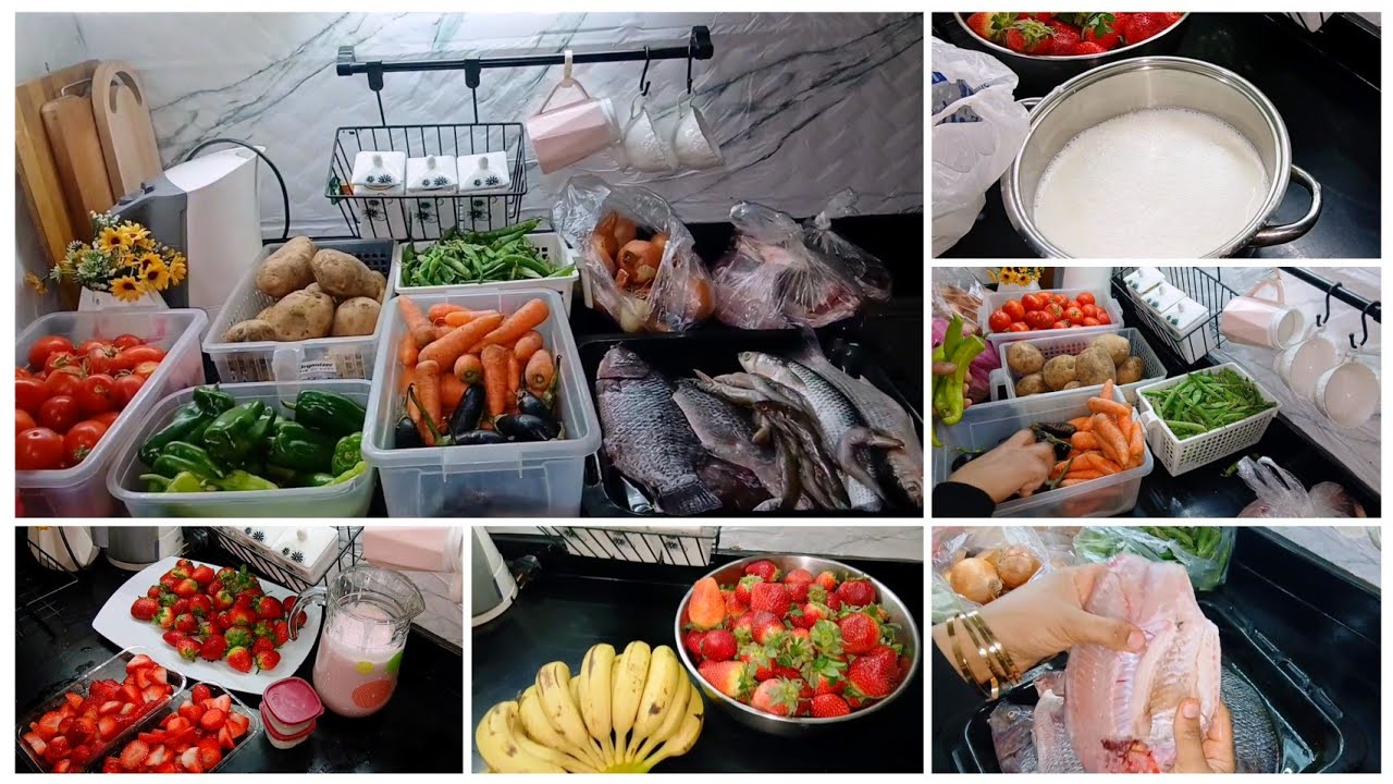 مشتريات الأسبوعية من السوق🛒 .مليت البيت خير يكفى ١٥ يوم مش اسبوع🎏 .وفرزت منها لرمضان 