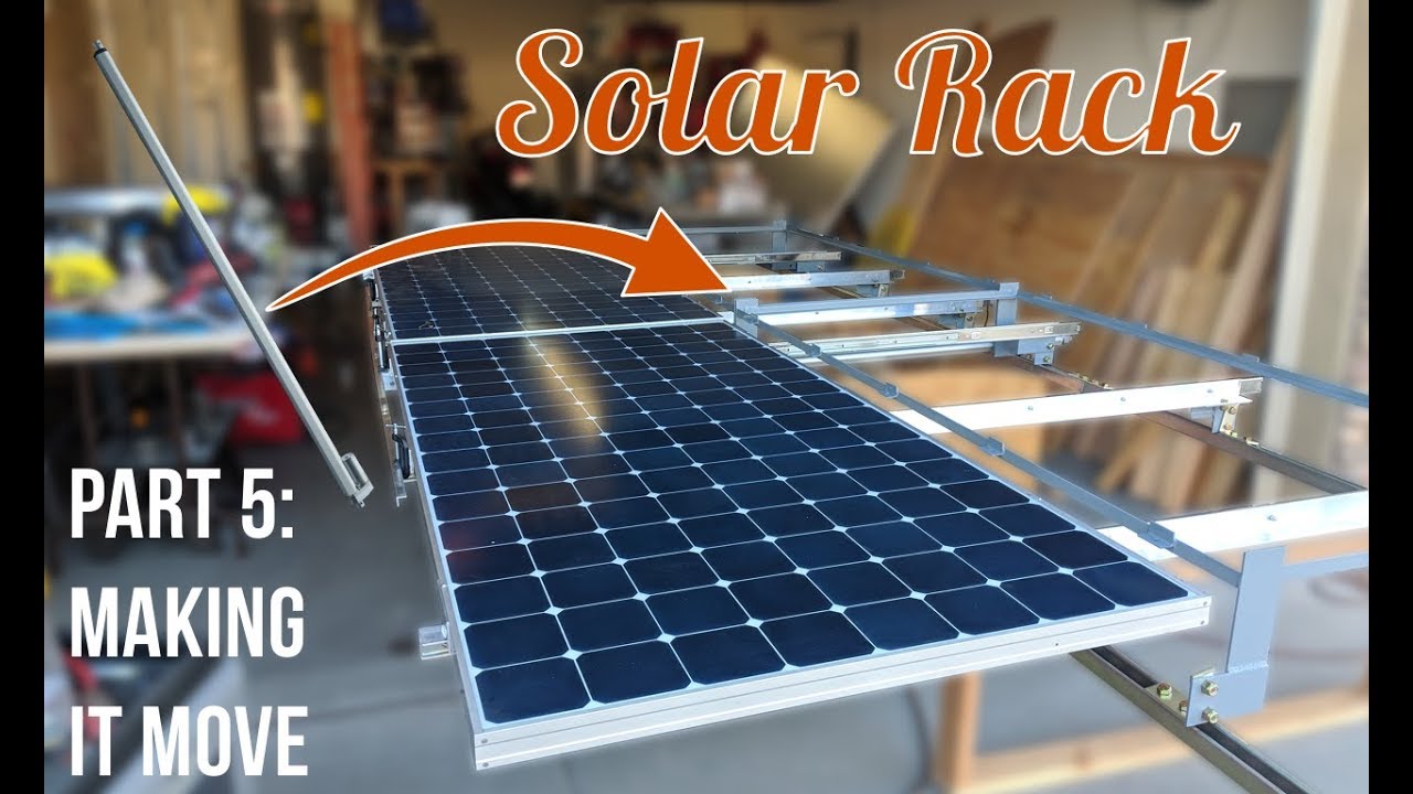 Solar Rack Part 5 Fitting a Linear Actuator YouTube