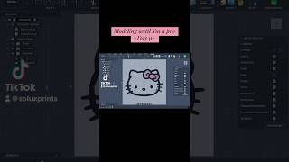 ~Day 9~ Can you guess what it’ll be?👀 #hellokitty #3dprinting #fypシ #3dmodeling #fusion360 #sanrio