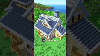 Minecraft Build Timelapse - Birchwood Lodge