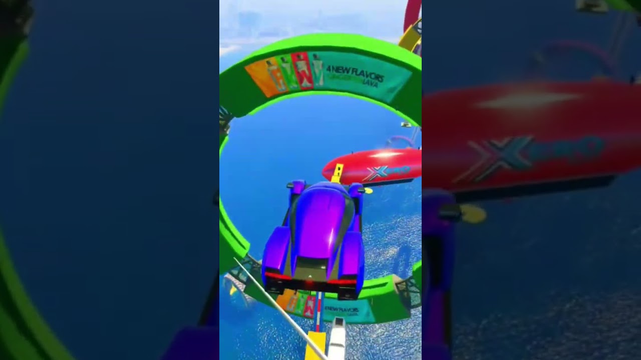 SHINCHAN AND FRANKLIN WENTO INTO PLUS SHAPED SPEED BOOSTER ROAD PARKOUR CHALLENGE GTA 5