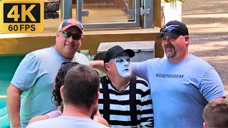 Tom, the funniest mime at SeaWorld Orlando 😂🤣 #tomthemime #seaworldmime #seaworldorlando