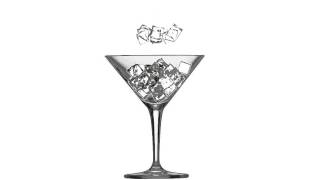 Another Cinema 4D experiment (based on tutorial) : Ice blocks dropped into the glass (simulation)