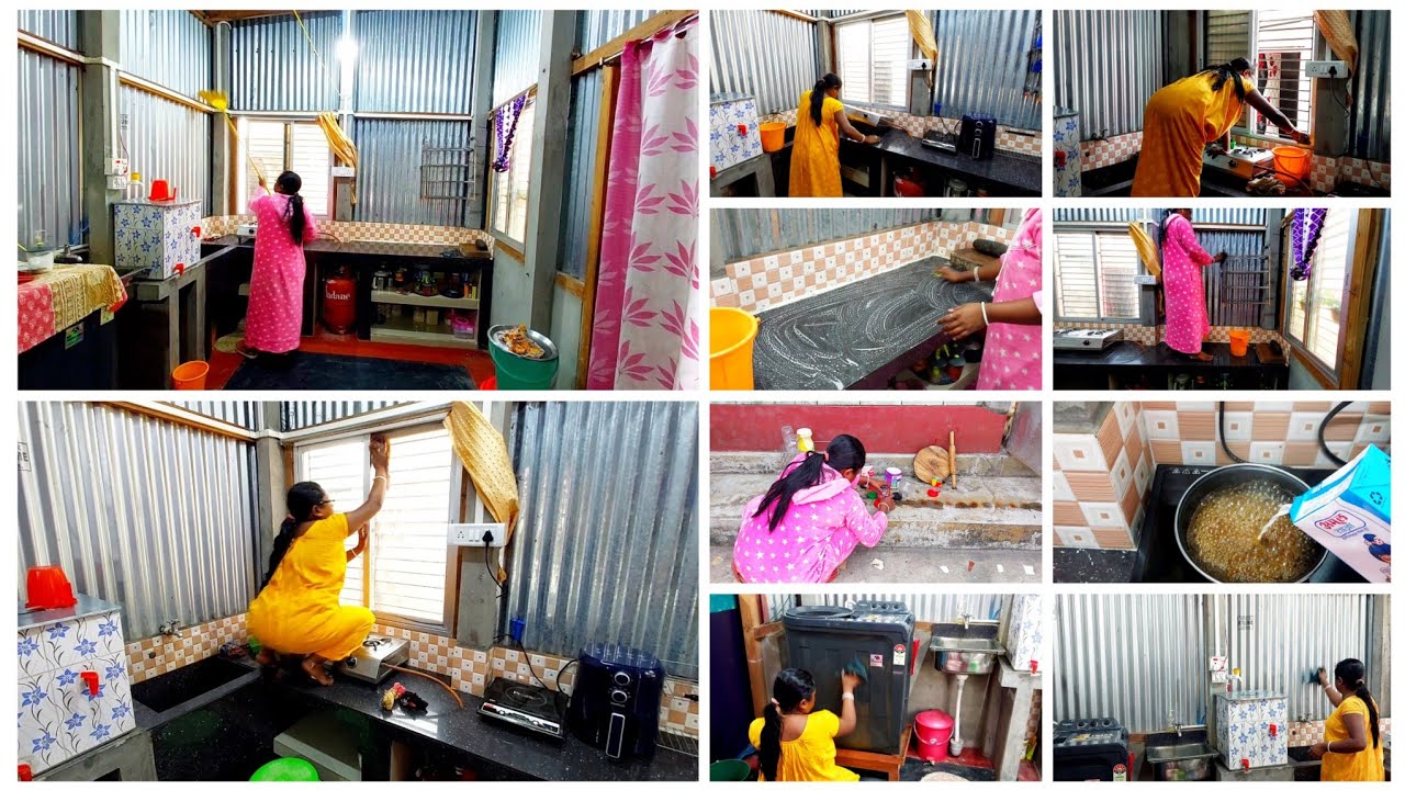 ভোর 4টায় ওঠে শরীর খারাপ নিয়ে ও অক্লান্ত পরিশ্রম করে আমার সাধারণ টিনের ঘরটাকে cleanকরে চকচকে করলাম 
