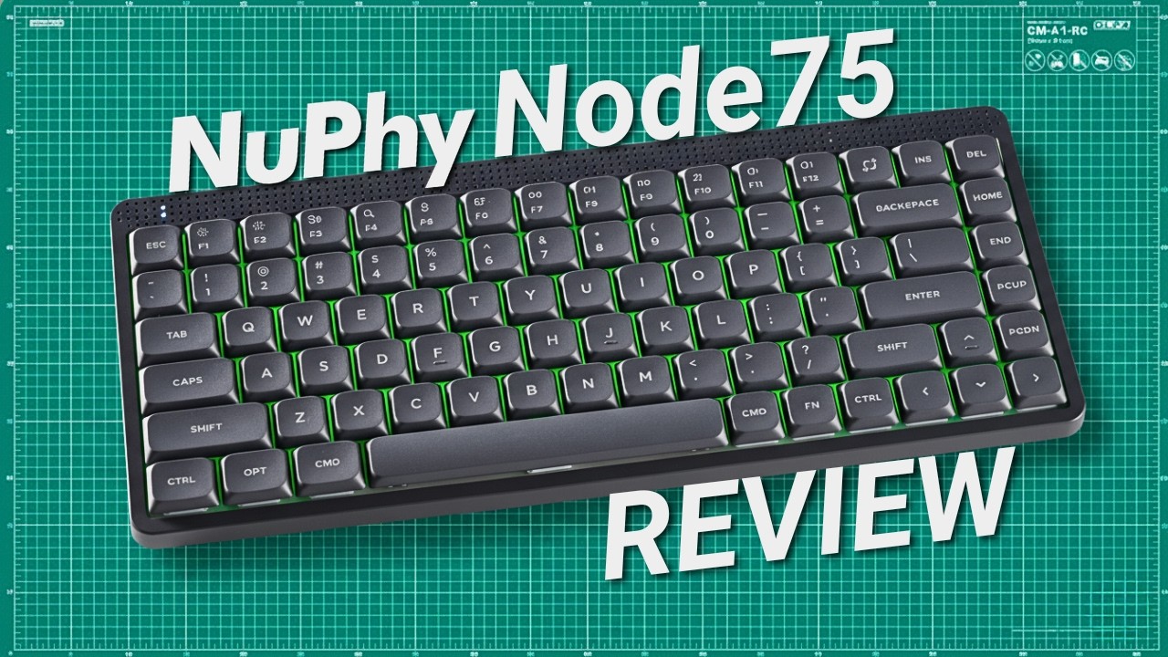 NuPhy Node75 Review - 75% Kyboard with Unique Touch Bar - YouTube