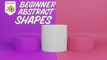 Blender Beginner tutorial easy abstract shapes #1