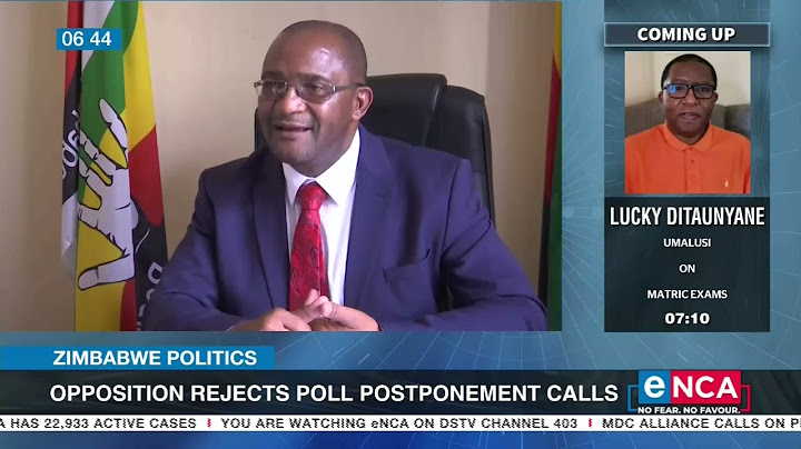 Opposition rejects poll postponement calls in Zimbabwe