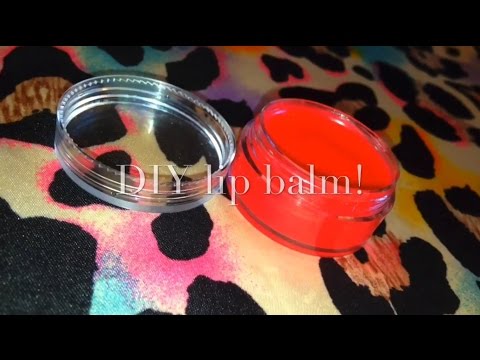 DIY lip balm! Without beeswax!