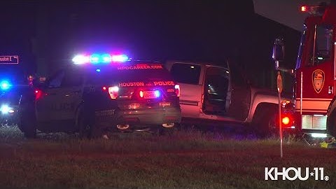 Scene Video: Driver cut from car after wrong-way crash along North Freeway