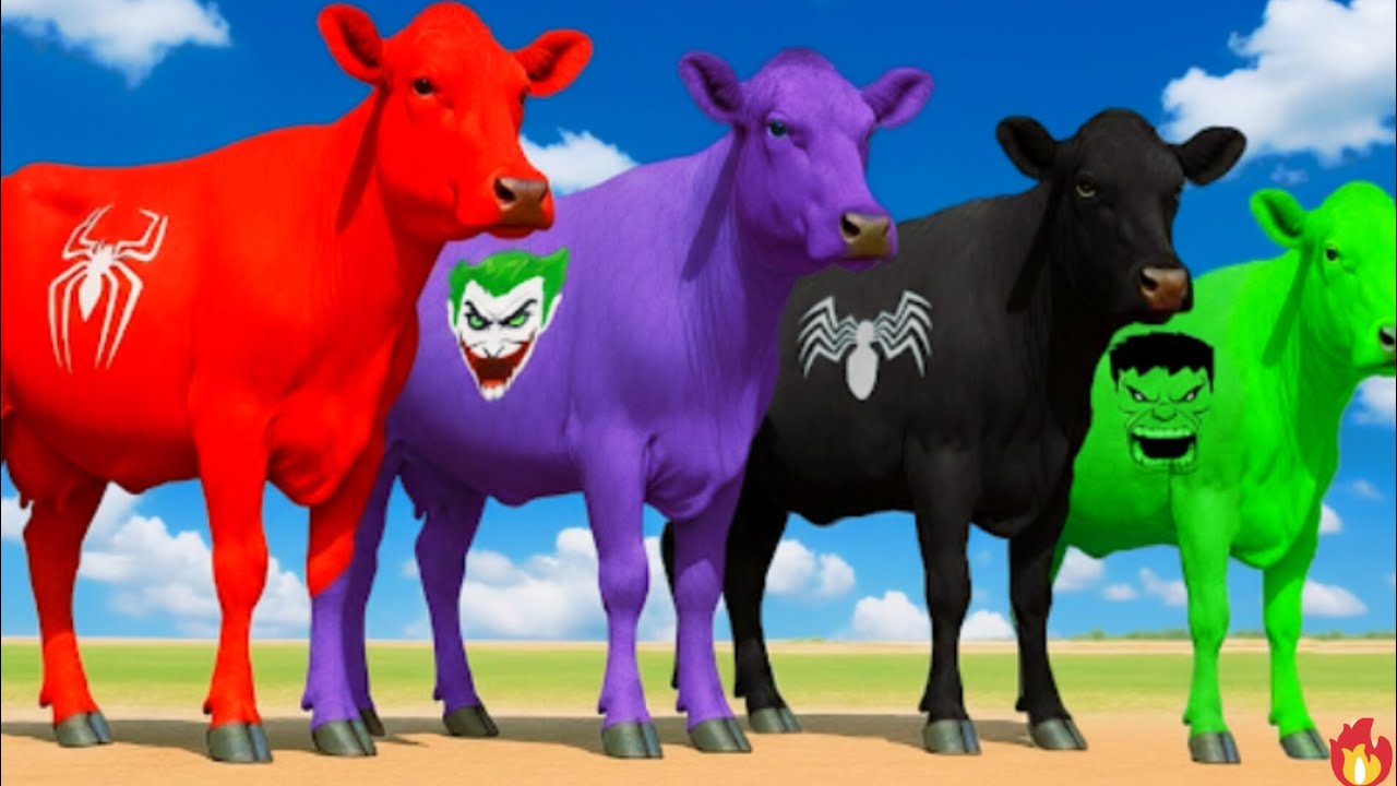 GTA 5 Spider-Man Cow Ramp Competition | Physics Gone Wrong